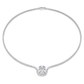 Collar Octagon con diamantes cultivados en laboratorio, 12,86 Ct en total, forma octogonal, oro blanco de 18K Collar Octagon con diamantes cultivados en laboratorio, 12,86 Ct en total, forma octogonal, oro blanco de 18K