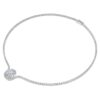 Collar Octagon con diamantes cultivados en laboratorio, 12,86 Ct en total, forma octogonal, oro blanco de 18K