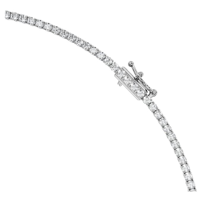 Collar Octagon con diamantes cultivados en laboratorio, 12,86 Ct en total, forma octogonal, oro blanco de 18K
