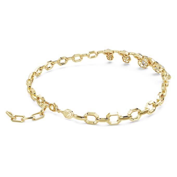 Collar octogonal con diamantes cultivados en laboratorio, 12,56 ct en total, formas mixtas, oro amarillo de 18K Collar octogonal con diamantes cultivados en laboratorio, 12,56 ct en total, formas mixtas, oro amarillo de 18K