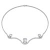 Collar octogonal con diamantes cultivados en laboratorio, 19,90 Ct en total, forma octogonal, oro blanco de 18K Collar octogonal con diamantes cultivados en laboratorio, 19,90 Ct en total, forma octogonal, oro blanco de 18K
