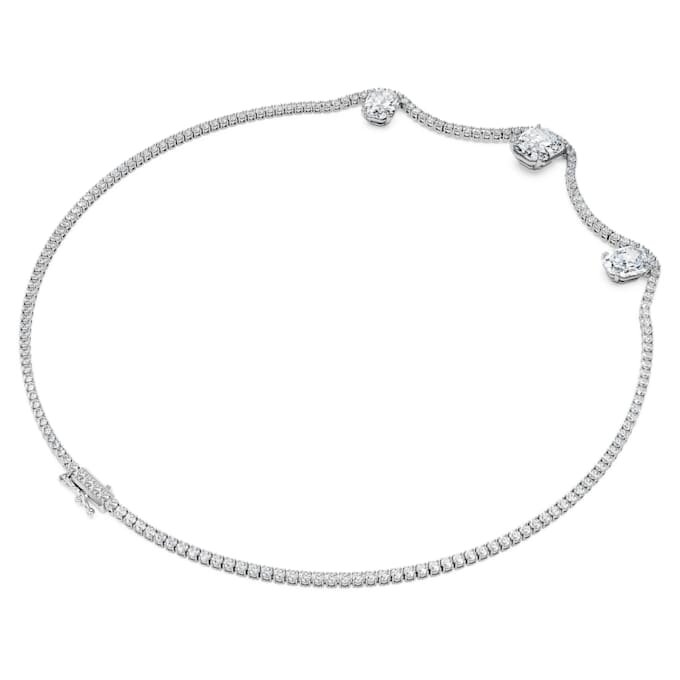 Collar octogonal con diamantes cultivados en laboratorio, 19,90 Ct en total, forma octogonal, oro blanco de 18K Collar octogonal con diamantes cultivados en laboratorio, 19,90 Ct en total, forma octogonal, oro blanco de 18K
