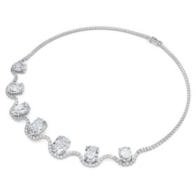 Collar octogonal con diamantes cultivados en laboratorio, 37,70 Ct en total, forma octogonal, oro blanco de 18K Collar octogonal con diamantes cultivados en laboratorio, 37,70 Ct en total, forma octogonal, oro blanco de 18K