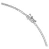 Collar octogonal con diamantes cultivados en laboratorio, 37,70 Ct en total, forma octogonal, oro blanco de 18K