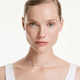 Collar octogonal con diamantes cultivados en laboratorio de 0,7 ct en total, forma redonda, plata esterlina Collar octogonal con diamantes cultivados en laboratorio de 0,7 ct en total, forma redonda, plata esterlina