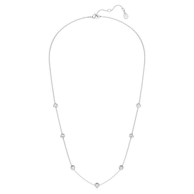Collar octogonal con diamantes cultivados en laboratorio de 0,7 ct en total, forma redonda, plata esterlina Collar octogonal con diamantes cultivados en laboratorio de 0,7 ct en total, forma redonda, plata esterlina