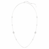 Collar «Snake Strandage» con perlas de cristal, cortes mixtos, Año de la Serpiente, blanco, chapado en rodio Collar «Snake Strandage» con perlas de cristal, cortes mixtos, Año de la Serpiente, blanco, chapado en rodio