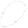 Collar «Snake Strandage» con perlas de cristal, cortes mixtos, Año de la Serpiente, blanco, chapado en rodio Collar «Snake Strandage» con perlas de cristal, cortes mixtos, Año de la Serpiente, blanco, chapado en rodio