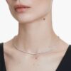 Collar tipo «eternity tennis» con diamantes cultivados en laboratorio, 3 Ct Tw, forma redonda, oro blanco de 14K Collar tipo «eternity tennis» con diamantes cultivados en laboratorio, 3 Ct Tw, forma redonda, oro blanco de 14K
