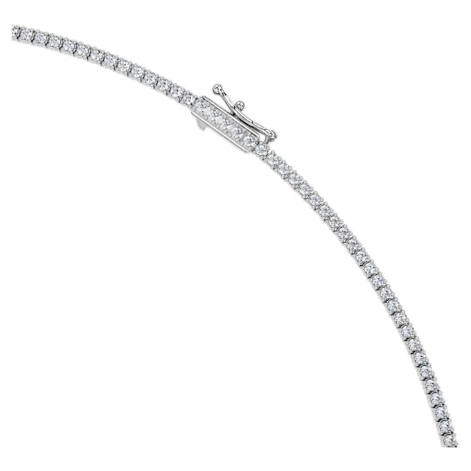Collar tipo «eternity tennis» con diamantes cultivados en laboratorio, 3 Ct Tw, forma redonda, oro blanco de 14K Collar tipo «eternity tennis» con diamantes cultivados en laboratorio, 3 Ct Tw, forma redonda, oro blanco de 14K