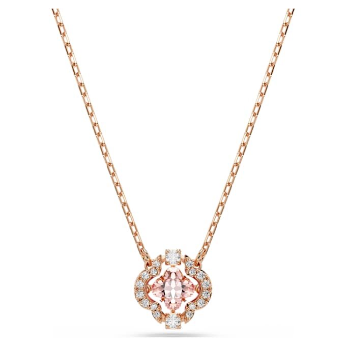 Collar Una Clover, rosa, chapado en tono oro rosa Collar Una Clover, rosa, chapado en tono oro rosa