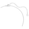 Conjunto Ariana Grande X Swarovski: perla de cristal, corte redondo, flor, blanco, chapado en rodio