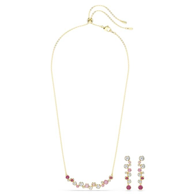 Conjunto Constella de cortes mixtos, multicolor, chapado en tono dorado Conjunto Constella de cortes mixtos, multicolor, chapado en tono dorado