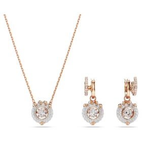Conjunto de dragón y fénix: Garra de dragón, blanco, chapado en tono oro rosa