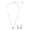 Conjunto de dragón y fénix: Garra de dragón, blanco, chapado en tono oro rosa Conjunto de dragón y fénix: Garra de dragón, blanco, chapado en tono oro rosa