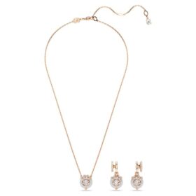 Conjunto de dragón y fénix: Garra de dragón, blanco, chapado en tono oro rosa