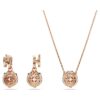 Conjunto de dragón y fénix: Garra de dragón, blanco, chapado en tono oro rosa Conjunto de dragón y fénix: Garra de dragón, blanco, chapado en tono oro rosa