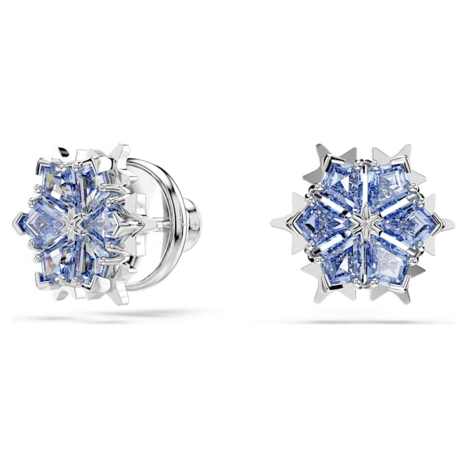 Conjunto «Magic Set» Copo de nieve, azul, chapado en rodio Conjunto «Magic Set» Copo de nieve, azul, chapado en rodio