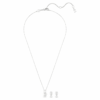 Conjunto Matrix de perlas de cristal, corte redondo, blanco, chapado en rodio Conjunto Matrix de perlas de cristal, corte redondo, blanco, chapado en rodio