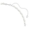 Conjunto Matrix de perlas de cristal, corte redondo, blanco, chapado en rodio Conjunto Matrix de perlas de cristal, corte redondo, blanco, chapado en rodio