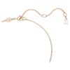 Conjunto Mesmera: corte en pera, corte octogonal, blanco, chapado en tono oro rosa Conjunto Mesmera: corte en pera, corte octogonal, blanco, chapado en tono oro rosa