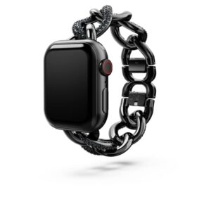 Correa de cadena para Apple Watch® de 40 mm y 41 mm, negra, acabado negro