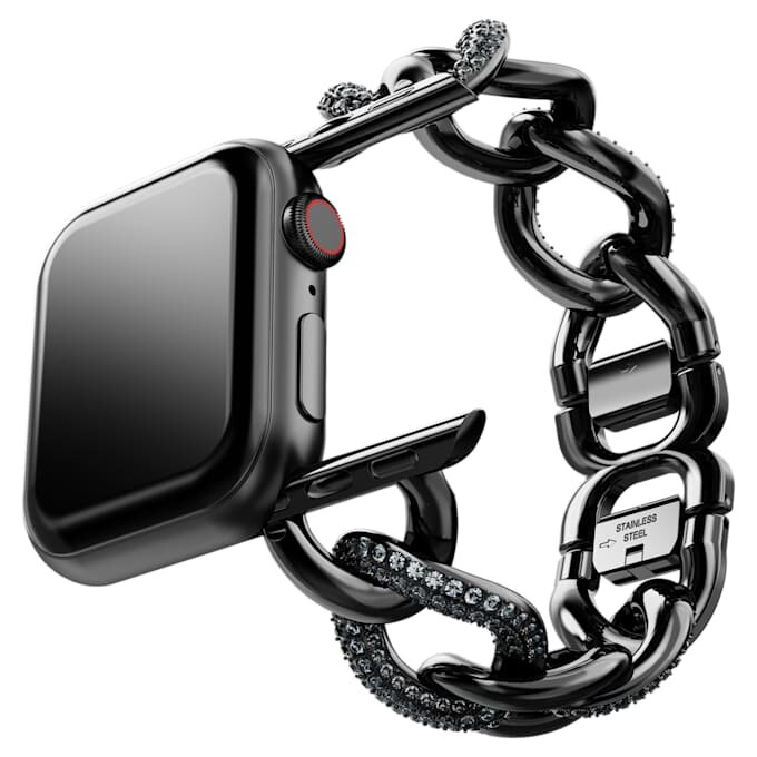 Correa de cadena para Apple Watch® de 40 mm y 41 mm, negra, acabado negro Correa de cadena para Apple Watch® de 40 mm y 41 mm, negra, acabado negro