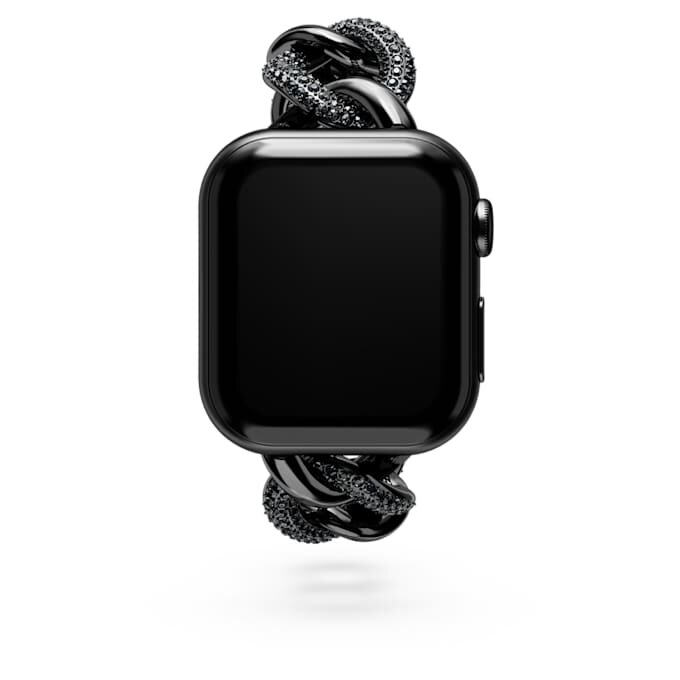 Correa de cadena para Apple Watch® de 40 mm y 41 mm, negra, acabado negro Correa de cadena para Apple Watch® de 40 mm y 41 mm, negra, acabado negro
