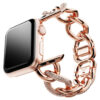Correa de cadena para Apple Watch® de 40 mm y 41 mm, tono oro rosa, acabado en tono oro rosa