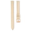 Correa de reloj de 12 mm (0.47″) de ancho, de cuero, color beige, con acabado en tono oro rosa Correa de reloj de 12 mm (0.47″) de ancho, de cuero, color beige, con acabado en tono oro rosa