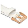 Correa de reloj de 16 mm (0.63″) de ancho, correa de cuero, blanca Correa de reloj de 16 mm (0.63″) de ancho, correa de cuero, blanca