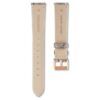 Correa de reloj de 16 mm (0,63″) de ancho, de cuero con costuras, gris Correa de reloj de 16 mm (0,63″) de ancho, de cuero con costuras, gris