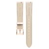Correa de reloj de 16 mm (0,63″) de ancho, de cuero con costuras, rosa, acabado tono oro rosa Correa de reloj de 16 mm (0,63″) de ancho, de cuero con costuras, rosa, acabado tono oro rosa