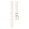 Correa para reloj de 12 mm (0,47″) de ancho, de cuero, blanca, con acabado dorado champán Correa para reloj de 12 mm (0,47″) de ancho, de cuero, blanca, con acabado dorado champán