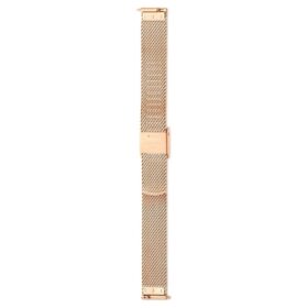 Correa para reloj de 13 mm (0,51″) de ancho, metal, tono oro rosa, acabado en tono oro rosa Correa para reloj de 13 mm (0,51″) de ancho, metal, tono oro rosa, acabado en tono oro rosa
