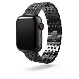 Correa Princess para Apple Watch® de 40 mm y 41 mm, negra, acabado negro