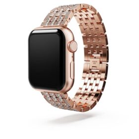 Correa Princess para Apple Watch® de 40 mm y 41 mm, tono oro rosa, acabado en tono oro rosa