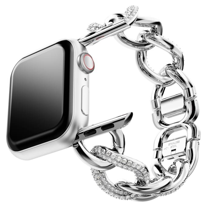 Correa tipo cadena para Apple Watch® de 40 mm y 41 mm, tono plateado, acero inoxidable Correa tipo cadena para Apple Watch® de 40 mm y 41 mm, tono plateado, acero inoxidable