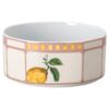 Cuenco Idyllia de porcelana, motivo de cristales impresos, color limón, pequeño, multicolor