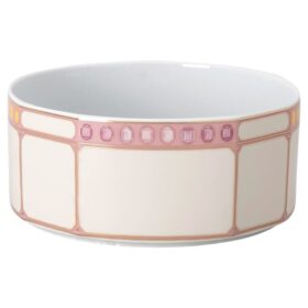 Cuenco Idyllia de porcelana, motivo de cristales impresos, color limón, pequeño, multicolor