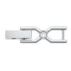 Extensor de tenis Imber Emily, corte redondo, blanco, chapado en rodio Extensor de tenis Imber Emily, corte redondo, blanco, chapado en rodio