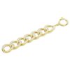 Extensor Dextera blanco, chapado en tono dorado Extensor Dextera blanco, chapado en tono dorado