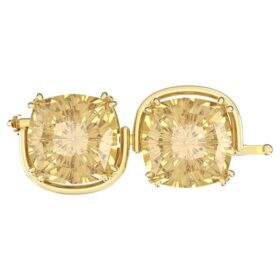 Extensor Harmonia, corte cojín, tono dorado, chapado en tono dorado