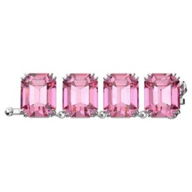 Extensor Millenia con corte octogonal, rosa, chapado en rodio