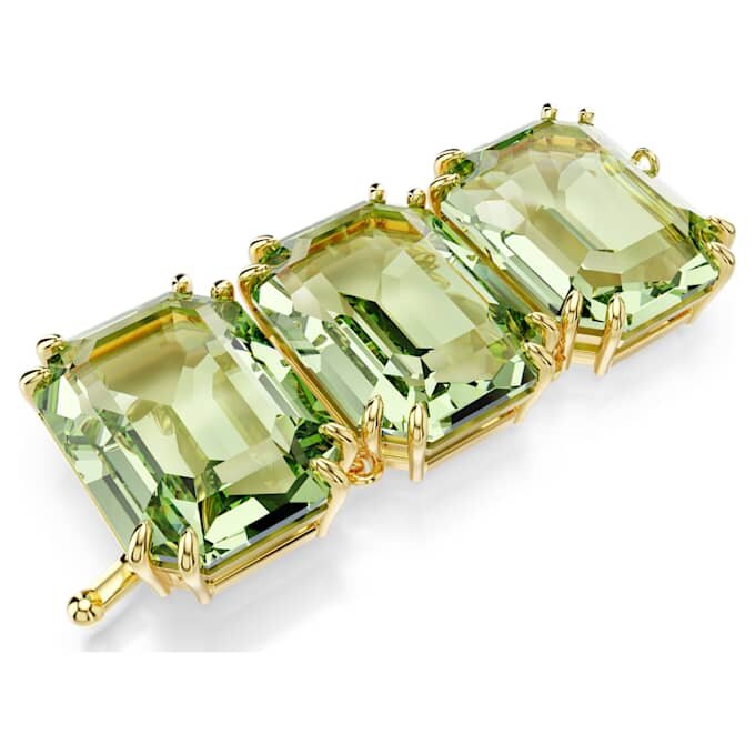 Extensor Millenia con corte octogonal, verde, chapado en tono dorado Extensor Millenia con corte octogonal, verde, chapado en tono dorado