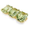 Extensor Millenia con corte octogonal, verde, chapado en tono dorado Extensor Millenia con corte octogonal, verde, chapado en tono dorado
