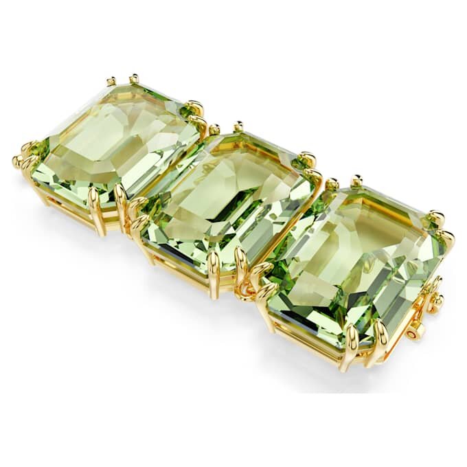 Extensor Millenia con corte octogonal, verde, chapado en tono dorado Extensor Millenia con corte octogonal, verde, chapado en tono dorado
