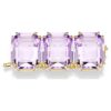 Extensor Millenia de corte octogonal, morado, chapado en tono dorado