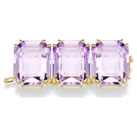 Extensor Millenia de corte octogonal, morado, chapado en tono dorado