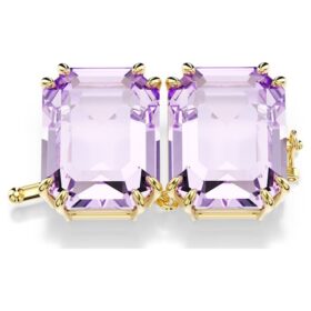 Extensor Millenia de corte octogonal, morado, chapado en tono dorado